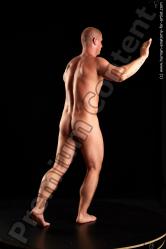 Nude Man White Standing poses - ALL Average Bald Standing poses - simple Standard Photoshoot Realistic